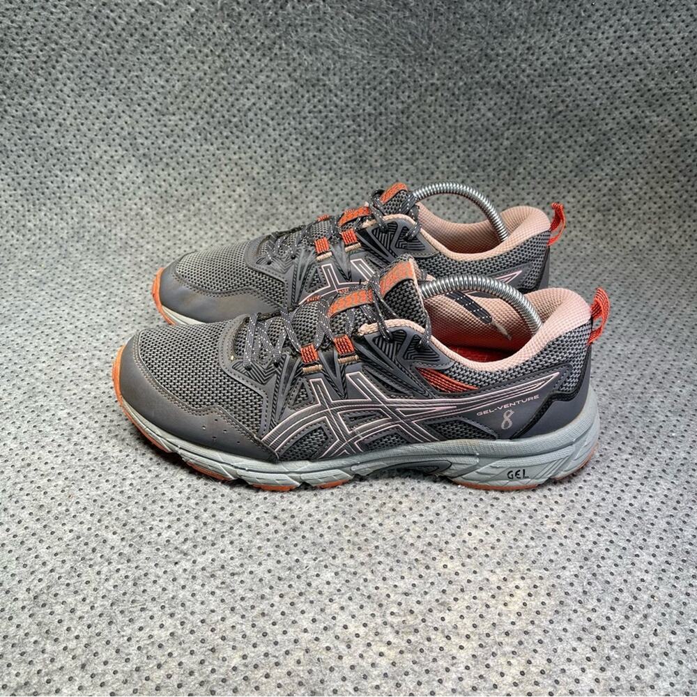Asics Gel-Venture 8 Grey Mesh Running Shoes Size 10.5 Women’s